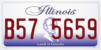 IL license plate B575659
