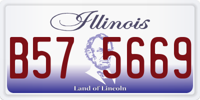 IL license plate B575669