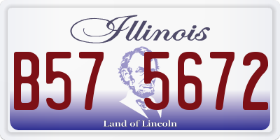 IL license plate B575672