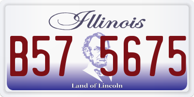 IL license plate B575675