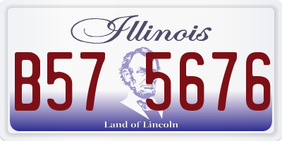 IL license plate B575676