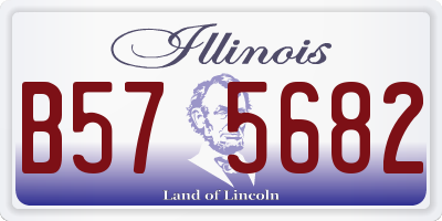 IL license plate B575682