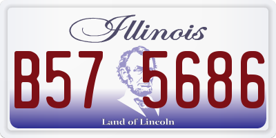 IL license plate B575686