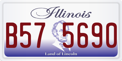 IL license plate B575690