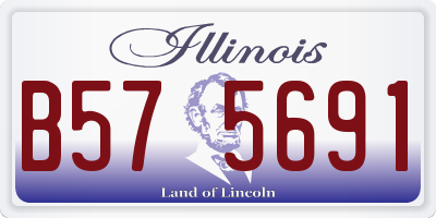 IL license plate B575691