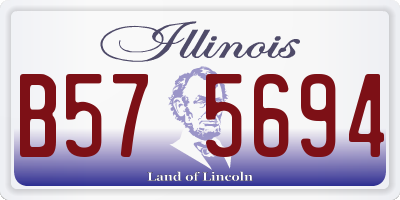 IL license plate B575694