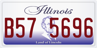 IL license plate B575696