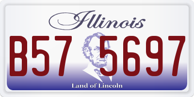 IL license plate B575697
