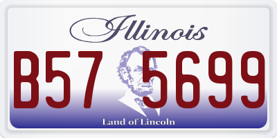IL license plate B575699