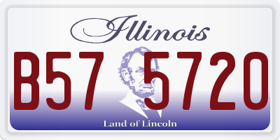 IL license plate B575720