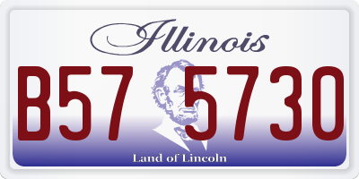 IL license plate B575730