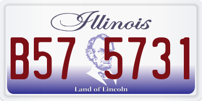 IL license plate B575731
