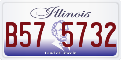 IL license plate B575732