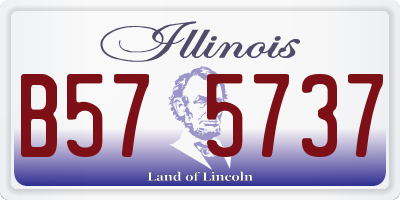 IL license plate B575737