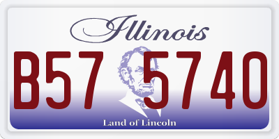 IL license plate B575740