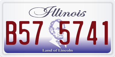 IL license plate B575741