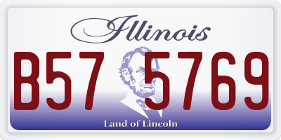 IL license plate B575769