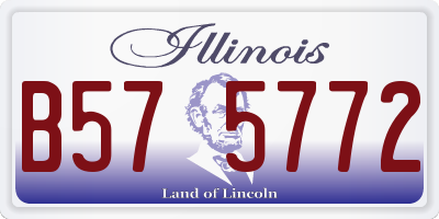 IL license plate B575772