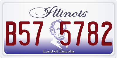IL license plate B575782