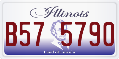 IL license plate B575790