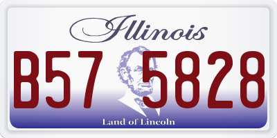 IL license plate B575828