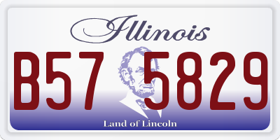 IL license plate B575829