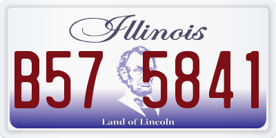 IL license plate B575841