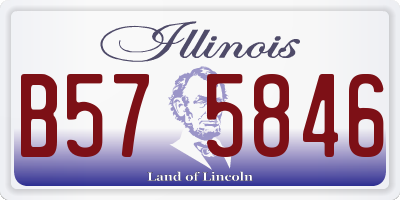 IL license plate B575846