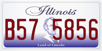 IL license plate B575856
