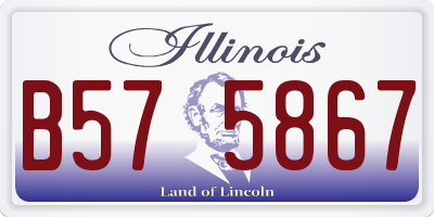 IL license plate B575867