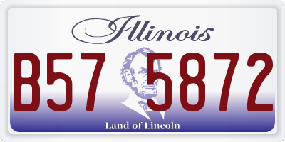 IL license plate B575872
