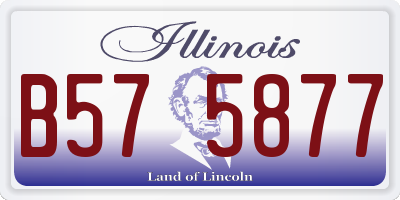 IL license plate B575877