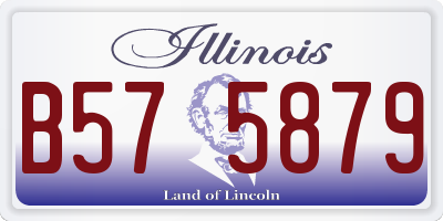 IL license plate B575879