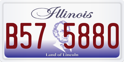 IL license plate B575880