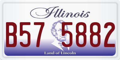 IL license plate B575882