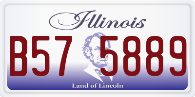 IL license plate B575889