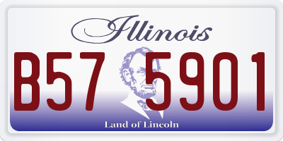 IL license plate B575901