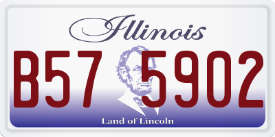 IL license plate B575902