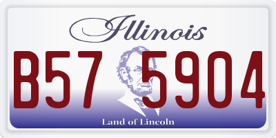 IL license plate B575904