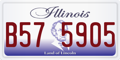 IL license plate B575905