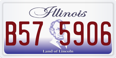 IL license plate B575906
