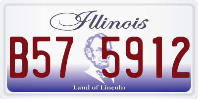 IL license plate B575912