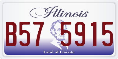 IL license plate B575915
