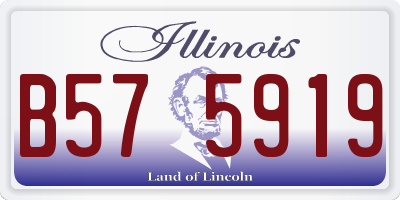 IL license plate B575919