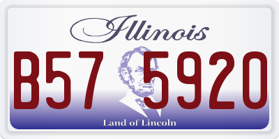 IL license plate B575920