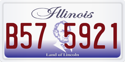 IL license plate B575921