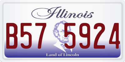 IL license plate B575924