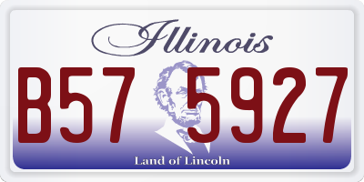 IL license plate B575927