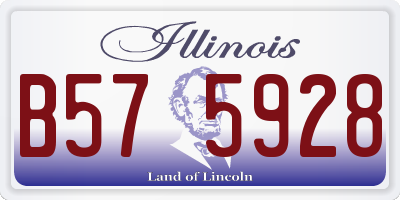 IL license plate B575928