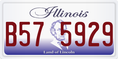 IL license plate B575929